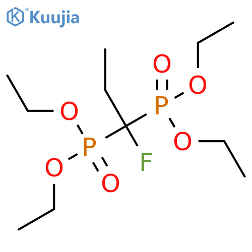 Phosphonic acid, P,P'-(1-fluoropropylidene)bis-, P,P,P',P'-tetraethyl ester structure