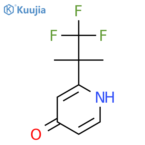 2-(1,1,1-TRIFLUORO-2-METHYLPROPAN-2-YL)PYRIDIN-4(1H)-ONE structure