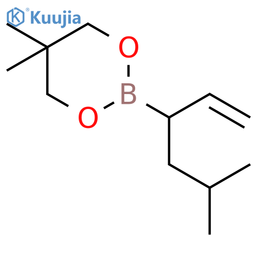 1,3,2-Dioxaborinane, 2-(1-ethenyl-3-methylbutyl)-5,5-dimethyl- structure