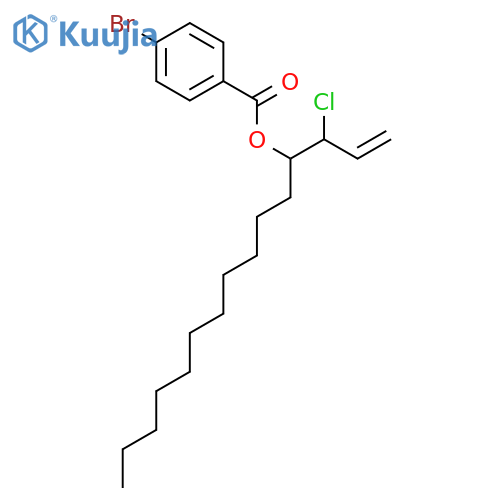 Benzoic acid, 4-bromo-, (1S)-1-[(1S)-1-chloro-2-propen-1-yl]dodecyl ester structure