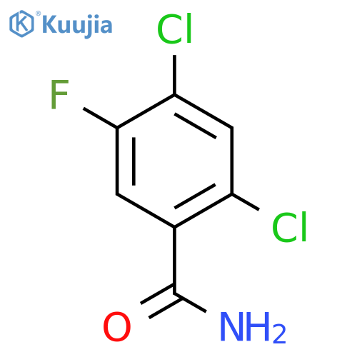 2,4-Dichloro-5-fluorobenzamide structure