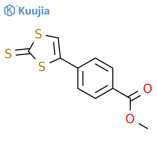 Benzoic acid, 4-(2-thioxo-1,3-dithiol-4-yl)-, methyl ester structure