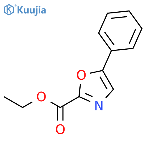 ethyl 5-phenyl-1,3-oxazole-2-carboxylate structure