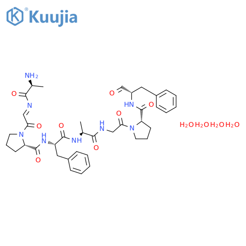 Cyclo(L-alanylglycyl-L-prolyl-L-phenylalanyl-L-alanylglycyl-L-prolyl-L-phenylalanyl),tetrahydrate (9CI) structure