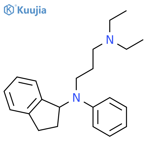 1,3-Propanediamine, N1-(2,3-dihydro-1H-inden-1-yl)-N3,N3-diethyl-N1-phenyl- structure