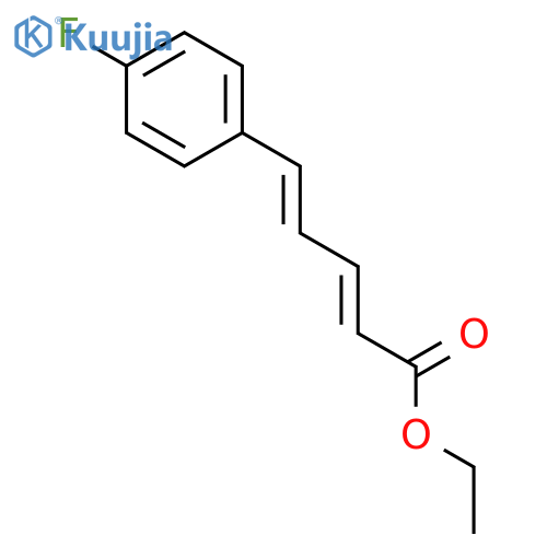 (2E,4E)-ethyl 5-(4'-fluorophenyl)penta-2,4-dienoate structure
