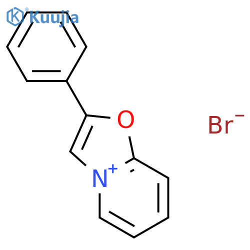 Oxazolo[3,2-a]pyridinium, 2-phenyl-, bromide structure