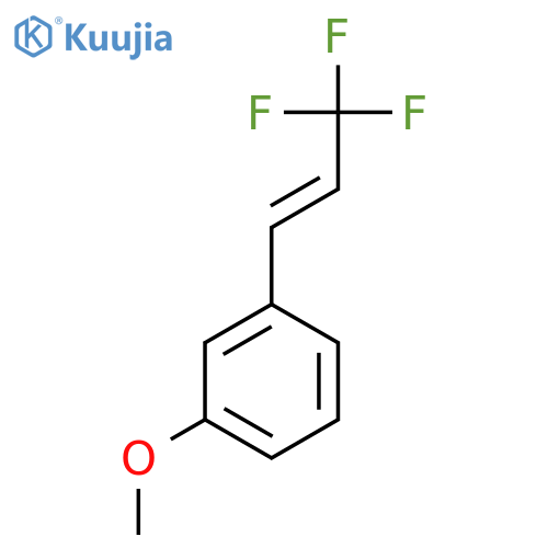 1-methoxy-3-(1E)-3,3,3-trifluoroprop-1-en-1-ylbenzene structure