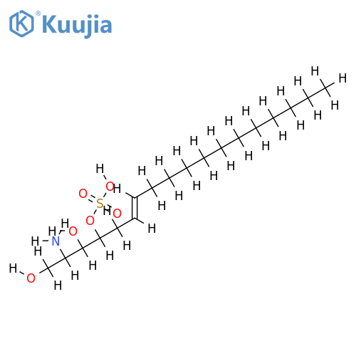 (E)-(2R,3R,4S)-2-amino-1,3-dihydroxyoctadec-6-ene-4-sulfate structure
