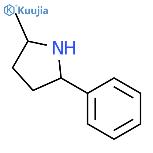 Pyrrolidine, 2-methyl-5-phenyl-, (2R,5S)-rel- structure