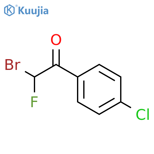 2-bromo-1-(4-chlorophenyl)-2-fluoroethan-1-one structure
