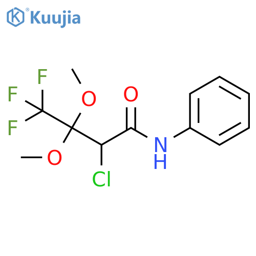 Butanamide, 2-chloro-4,4,4-trifluoro-3,3-dimethoxy-N-phenyl- structure