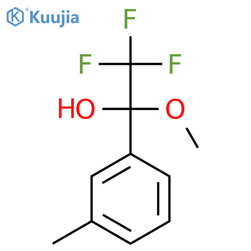 3-Bromo-alpha-methoxy-alpha-(trifluoromethyl)benzyl alcohol structure