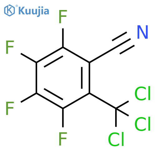 Benzonitrile, 2,3,4,5-tetrafluoro-6-(trichloromethyl)- structure