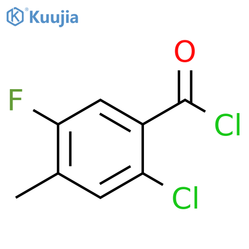 Benzoyl chloride, 2-chloro-5-fluoro-4-methyl- structure