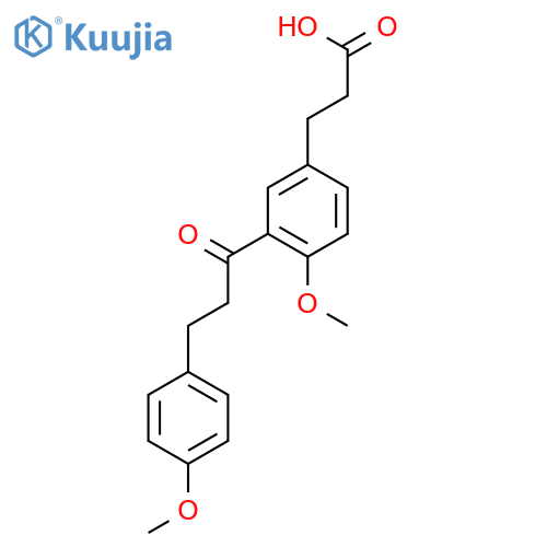 Benzenepropanoic acid,4-methoxy-3-[3-(4-methoxyphenyl)-1-oxopropyl]- structure