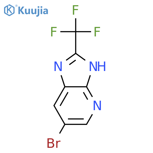 6-Bromo-2-(trifluoromethyl)-3H-imidazo[4,5-b]pyridine structure
