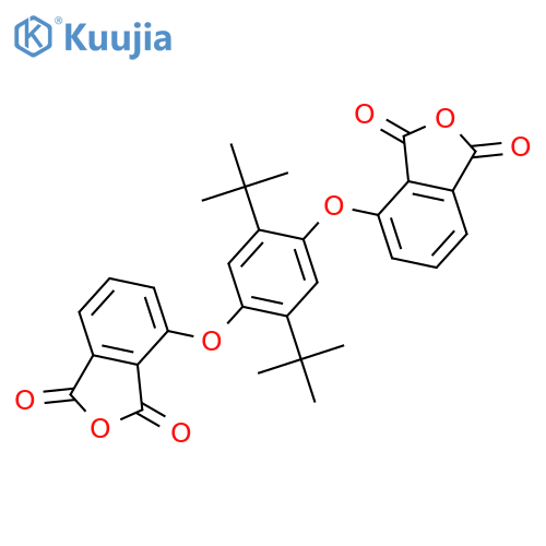 1,3-Isobenzofurandione, 4,4'-[[2,5-bis(1,1-dimethylethyl)-1,4-phenylene]bis(oxy)]bis- structure