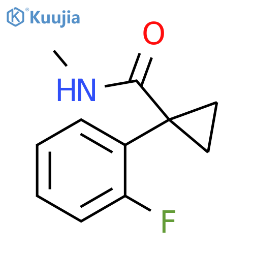 1-(2-fluorophenyl)-N-methylcyclopropane-1-carboxamide structure