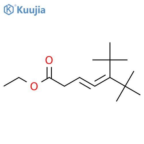 3,4-Heptadienoic acid, 5-(1,1-dimethylethyl)-6,6-dimethyl-, ethyl ester structure