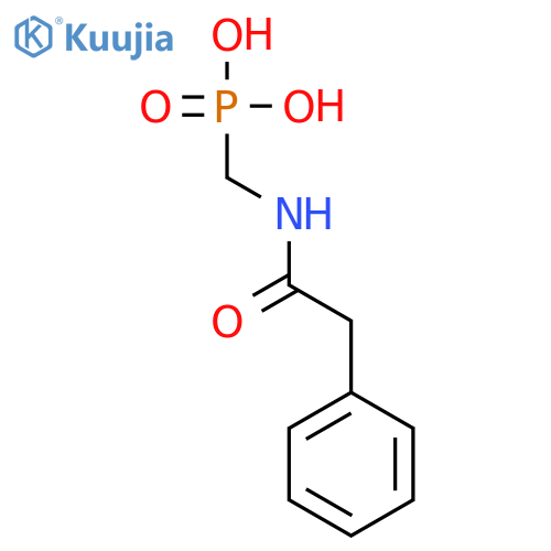 Phosphonic acid, [[(phenylacetyl)amino]methyl]- structure