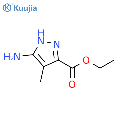 ethyl 3-amino-4-methyl-1H-pyrazole-5-carboxylate structure