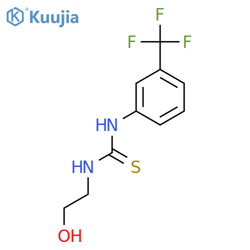 Thiourea,N-(2-hydroxyethyl)-N'-[3-(trifluoromethyl)phenyl]- structure