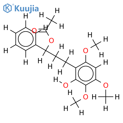 (S)-(-)-3-(2-hydroxy-3,4,6,trimethoxyphenyl)-1-phenylpropyl acetate structure