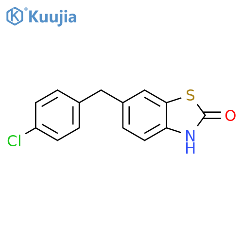 2(3H)-Benzothiazolone, 6-[(4-chlorophenyl)methyl]- structure