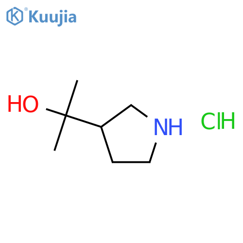 a,a-Dimethyl-3-pyrrolidinemethanol Hydrochloride structure