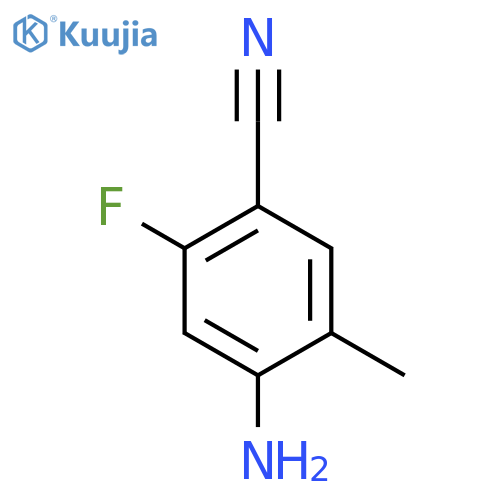 4-Amino-2-fluoro-5-methylbenzonitrile structure