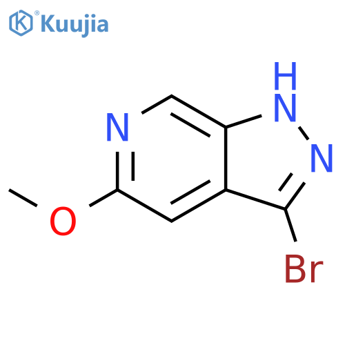 3-bromo-5-methoxy-1H-pyrazolo3,4-cpyridine structure
