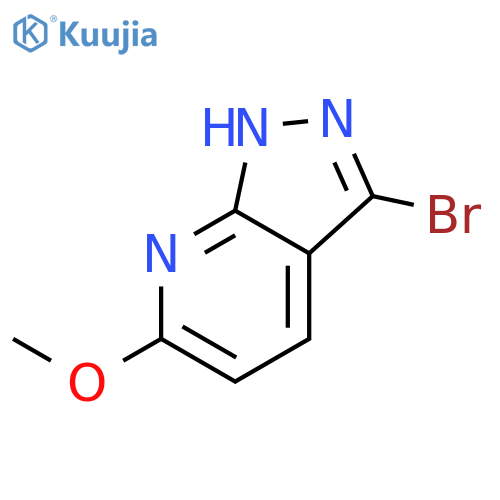 3-bromo-6-methoxy-1h-pyrazolo[3,4-b]pyridine structure