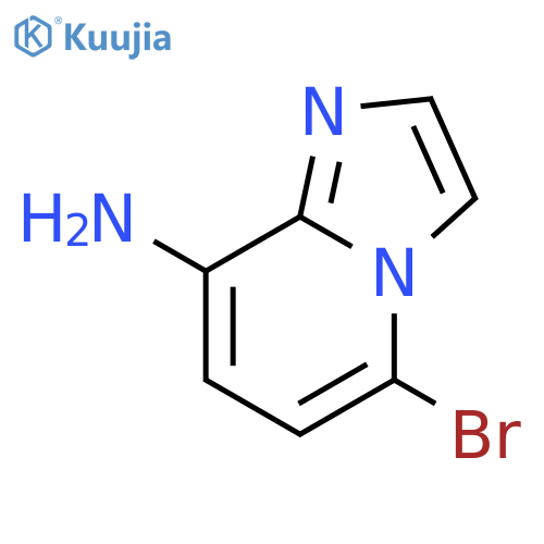 5-bromoimidazo[1,2-a]pyridin-8-amine structure