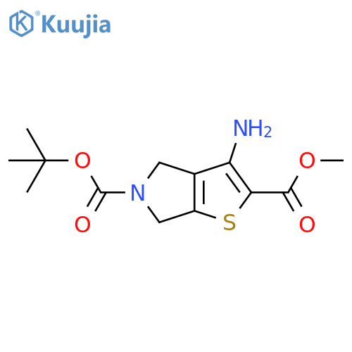 5-tert-Butyl 2-Methyl 3-Amino-4H-thieno2,3-Cpyrrole-2,5(6H)-dicarboxylate structure