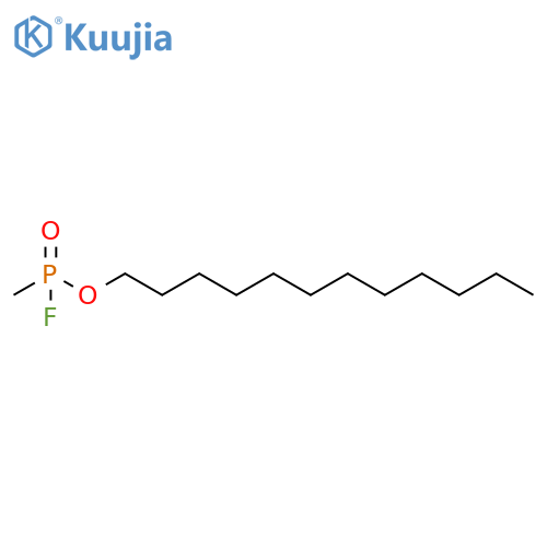 Phosphonofluoridic acid, methyl-, dodecyl ester structure