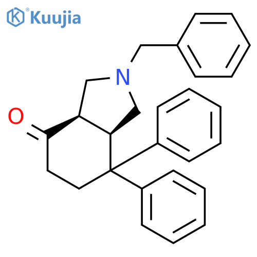 4H-Isoindol-4-one, octahydro-7,7-diphenyl-2-(phenylmethyl)-, cis-(±)- structure