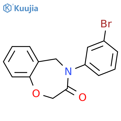 4-(3-bromophenyl)-2,3,4,5-tetrahydro-1,4-benzoxazepin-3-one structure