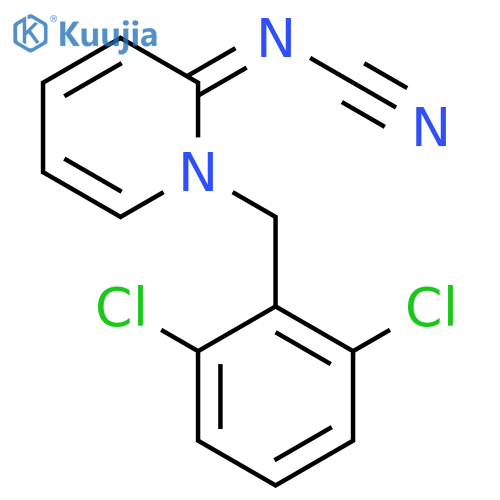 Cyanamide,[1-[(2,6-dichlorophenyl)methyl]-2(1H)-pyridinylidene]- (9CI) structure