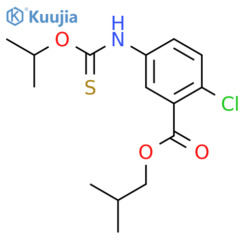 2-methylpropyl 2-chloro-5-{[(1-methylethoxy)carbonothioyl]amino}benzoate structure