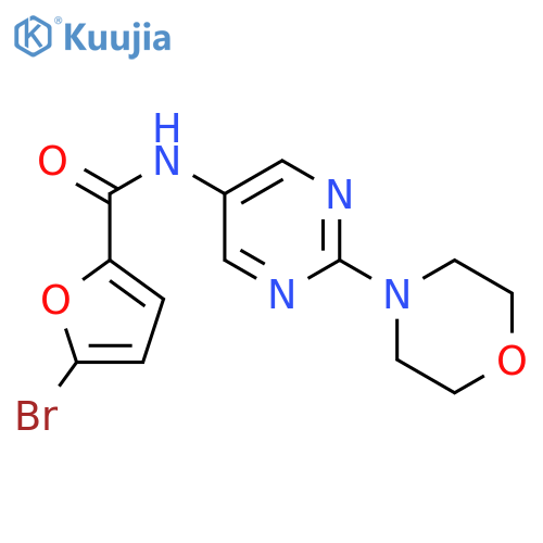 5-bromo-N-2-(morpholin-4-yl)pyrimidin-5-ylfuran-2-carboxamide structure