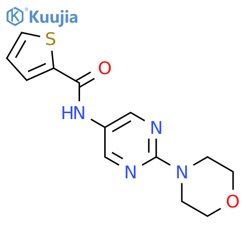 N-2-(morpholin-4-yl)pyrimidin-5-ylthiophene-2-carboxamide structure