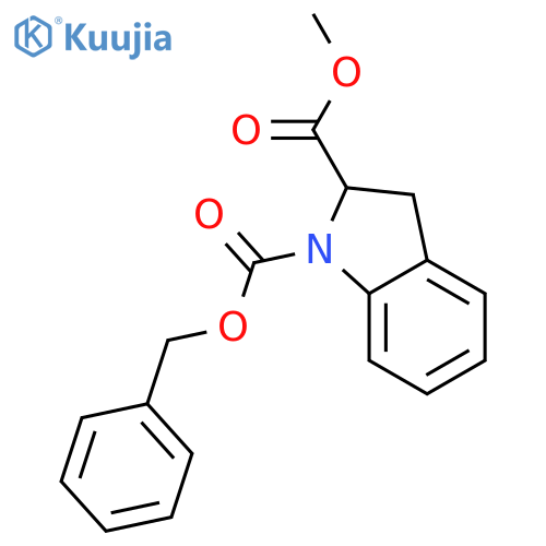 1-BENZYL-2-METHYL-INDOLINE-1,2-DICARBOXYLATE(METHYL-1-CBZ-2-INDOLINE-CARBOXYLATE) structure