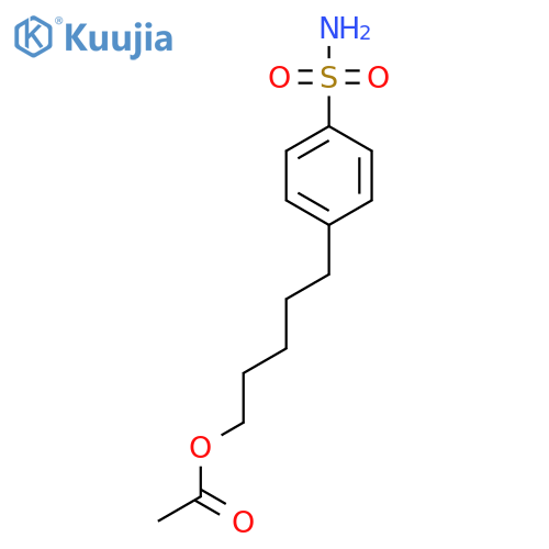 4-(5-Acetoxypentyl)benzenesulfonamide structure
