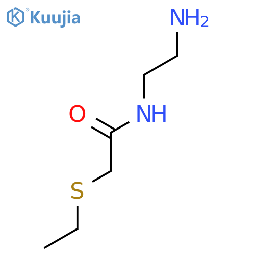Acetamide, N-(2-aminoethyl)-2-(ethylthio)- structure