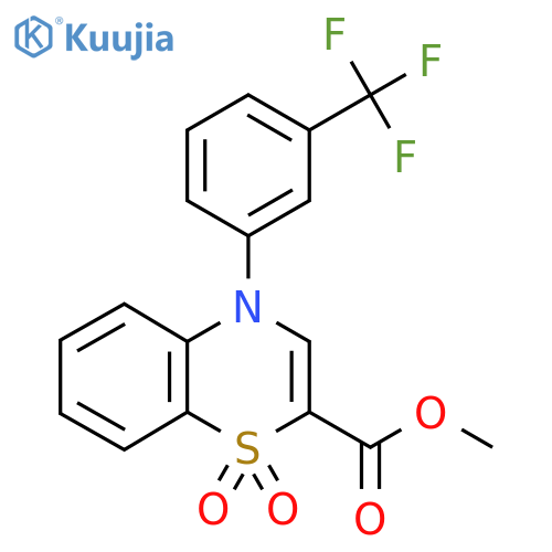 methyl 1,1-dioxo-4-3-(trifluoromethyl)phenyl-4H-1lambda6,4-benzothiazine-2-carboxylate structure