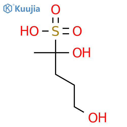 2-Pentanesulfonic acid, 2,5-dihydroxy- structure