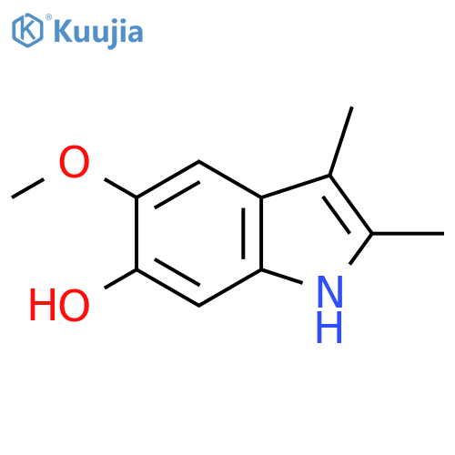1H-Indol-6-ol, 5-methoxy-2,3-dimethyl- structure