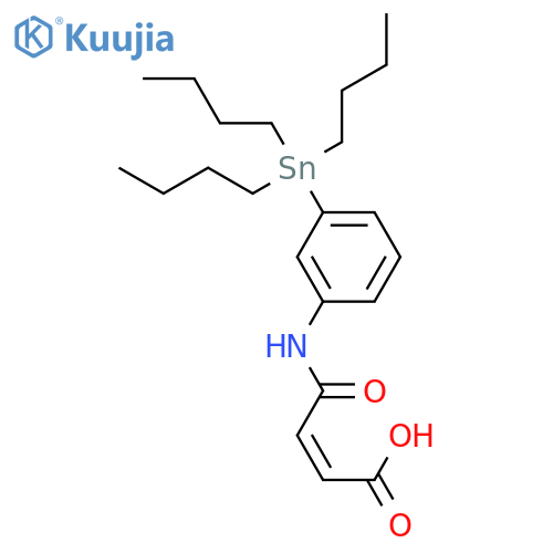 4-Oxo-4-[3-(tributylstannyl)anilino]but-2-enoic acid structure