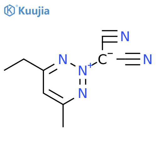 1,2,3-Triazinium, 2-(dicyanomethyl)-4-ethyl-6-methyl-, inner salt structure